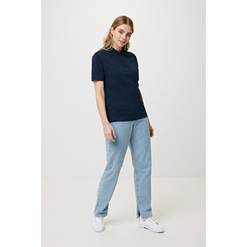 Iqoniq Yosemite Piqué-Poloshirt Aus Recycelter Baumwolle, Navy Blau , navy blau, 50% recycelte und 50% biologische Baumwolle, XXS, 65,00cm x 0,50cm (Länge x Höhe), Bild 5