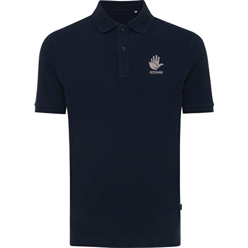 Iqoniq Yosemite Piqué-Poloshirt Aus Recycelter Baumwolle, Navy Blau , navy blau, 50% recycelte und 50% biologische Baumwolle, XXL, 77,00cm x 0,50cm (Länge x Höhe), Bild 6