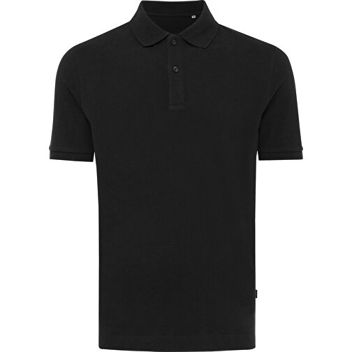 Iqoniq Yosemite Piqué-Poloshirt Aus Recycelter Baumwolle, Schwarz , schwarz, 50% recycelte und 50% biologische Baumwolle, S, 69,00cm x 0,50cm (Länge x Höhe), Bild 1