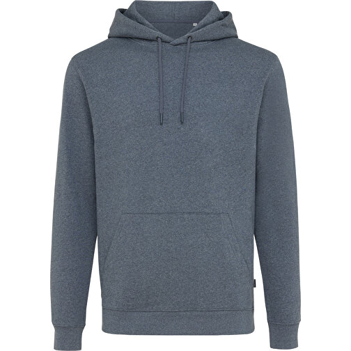 Iqoniq Torres Ungefärbter Hoodie Aus Recycelter Baumwolle, Heather Navy , heather navy, 50% recycelte und 50% biologische Baumwolle, XXS, 66,00cm x 1,00cm (Länge x Höhe), Bild 1