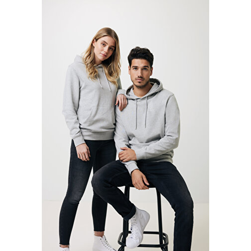 Iqoniq Torres Ungefärbter Hoodie Aus Recycelter Baumwolle, Heather Grey , heather grey, 50% recycelte und 50% biologische Baumwolle, XXS, 66,00cm x 1,00cm (Länge x Höhe), Bild 3