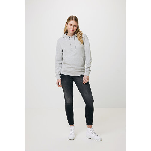 Iqoniq Torres Ungefärbter Hoodie Aus Recycelter Baumwolle, Heather Grey , heather grey, 50% recycelte und 50% biologische Baumwolle, XS, 68,00cm x 1,00cm (Länge x Höhe), Bild 4