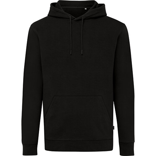 Iqoniq Jasper Hoodie Aus Recycelter Baumwolle, Schwarz , schwarz, 50% recycelte und 50% biologische Baumwolle, XXS, 66,00cm x 1,00cm (Länge x Höhe), Bild 1