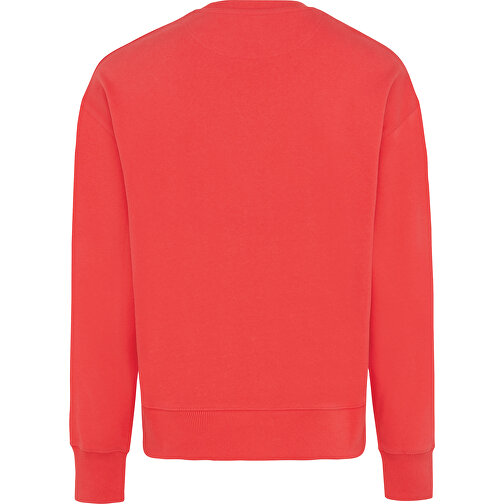 Iqoniq Kruger Relax-Rundhals-Sweater Aus Recycelt. Baumwolle, Luscious Red , luscious red, 50% recycelte und 50% biologische Baumwolle, XS, 67,50cm x 1,00cm (Länge x Höhe), Bild 2