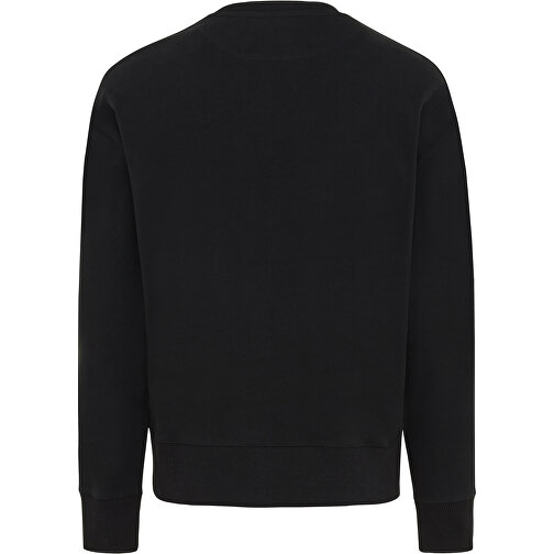 Iqoniq Kruger Relax-Rundhals-Sweater Aus Recycelt. Baumwolle, Schwarz , schwarz, 50% recycelte und 50% biologische Baumwolle, M, 71,50cm x 1,00cm (Länge x Höhe), Bild 2