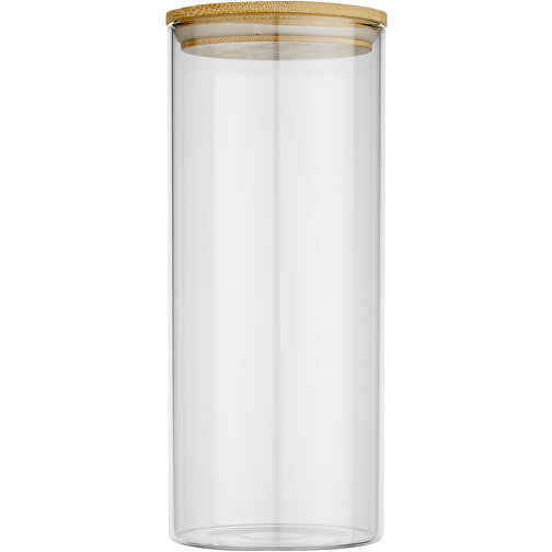Boley 940 Ml Glasbehälter Für Lebensmittel , natural / transparent, Glas, Bambusholz, 20,30cm x 8,50cm x 8,50cm (Länge x Höhe x Breite), Bild 3