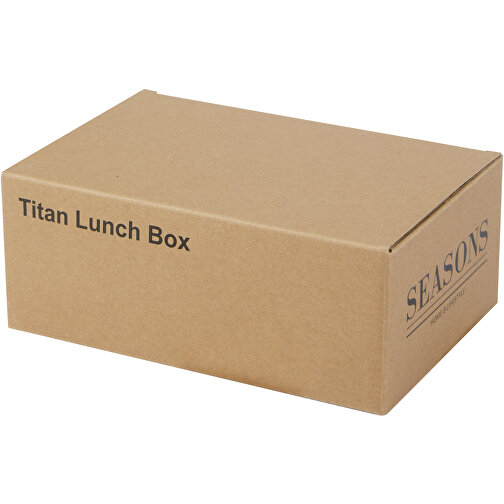 Titan Lunchbox Aus Recyceltem Edelstahl , silber, Recycled stainless steel, 17,10cm x 6,10cm x 12,20cm (Länge x Höhe x Breite), Bild 2