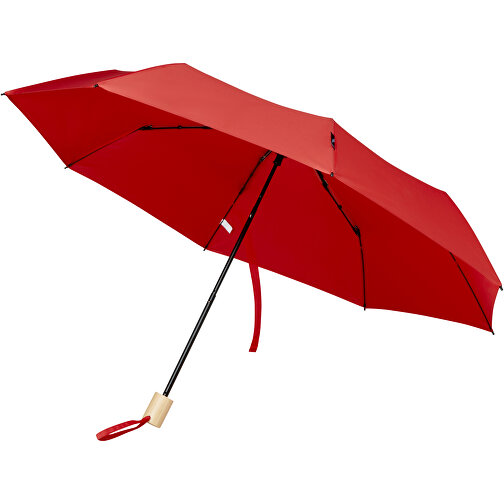 Birgit 21´´ Faltbarer Winddichter Regenschirm Aus Recyceltem PET , rot, Recyceltes PET Pongee Polyester, 28,00cm (Höhe), Bild 1