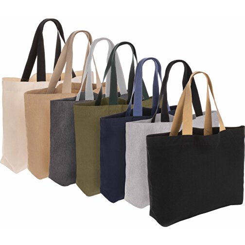 Impact Aware™ 240g/m² Große Tasche Aus RCanvas, Ungefärbt, Anthrazit , anthrazit, Canvas - recycelt, 57,00cm x 32,00cm (Länge x Höhe), Bild 4