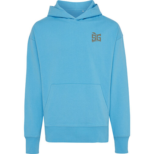 Iqoniq Yoho Relax-Hoodie Aus Recycelter Baumwolle, Ruhiges Blau , tranquil blue, 50% recycelte und 50% biologische Baumwolle, M, 70,00cm x 1,00cm (Länge x Höhe), Bild 6