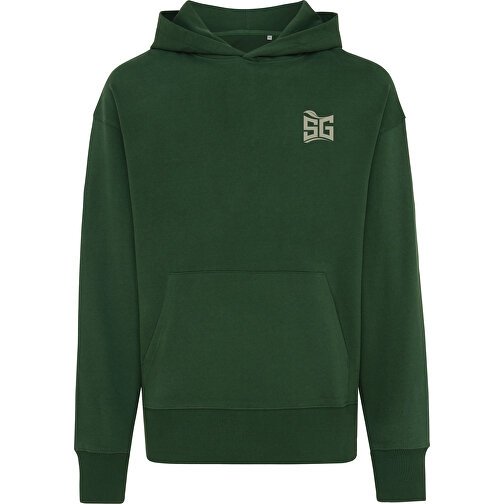 Iqoniq Yoho Relax-Hoodie Aus Recycelter Baumwolle, Waldgrün , forest green, 50% recycelte und 50% biologische Baumwolle, M, 70,00cm x 1,00cm (Länge x Höhe), Bild 3