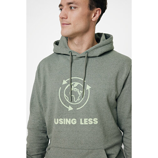 Iqoniq Torres Ungefärbter Hoodie Aus Recycelter Baumwolle, Heather Green , heather green, 50% recycelte und 50% biologische Baumwolle, XL, 76,00cm x 1,00cm (Länge x Höhe), Bild 5