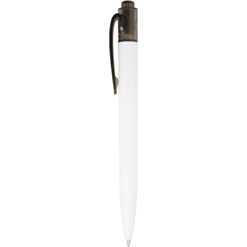 Thalaasa Kugelschreiber Aus Ocean Bound-Kunststoff , Marksman, transparent schwarz / weiß, Recycelter Kunststoff, 14,30cm (Länge), Bild 2