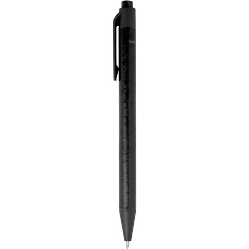 Chartik Kugelschreiber Aus Recyceltem Papier Mit Matter Oberfläche, Einfarbig , schwarz, Recyceltes Papier, 14,00cm (Länge), Bild 2