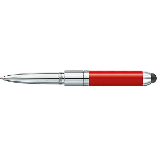 Stempelschreiber 4374M , rot, chrom, Metall, Kunststoff, Gummi, , Bild 2