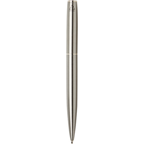 Didimis Kugelschreiber Und Tintenroller Aus Recyceltem Edelstahl , silber, Recycled stainless steel, 13,20cm (Länge), Bild 4