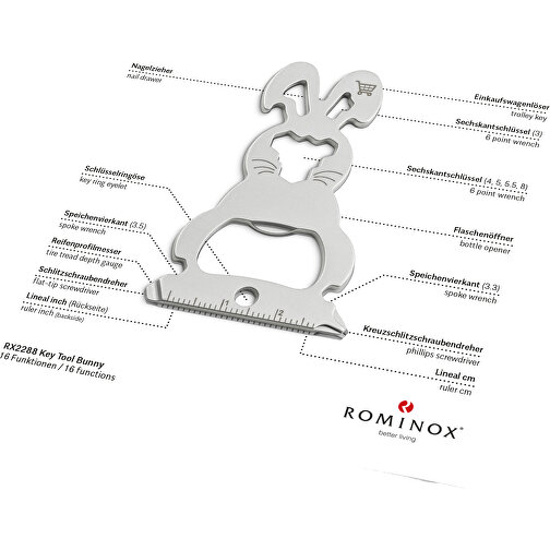 Set de cadeaux / articles cadeaux : ROMINOX® Key Tool Bunny (16 functions) emballage à motif Frohe, Image 3