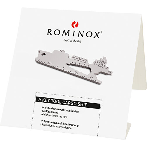 ROMINOX® Key Tool Cargo Ship / Containerschiff (19 Funktionen) , grün, Edelstahl, 7,00cm x 0,23cm x 3,20cm (Länge x Höhe x Breite), Bild 5