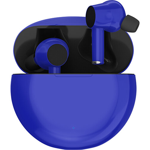 True-Wireless In-Ear Kopfhörer Truly , blau / schwarz, Kunststoff, 6,00cm x 3,00cm x 6,00cm (Länge x Höhe x Breite), Bild 1
