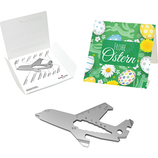 Set de cadeaux / articles cadeaux : ROMINOX® Key Tool Airplane (18 functions) emballage à motif Fr, Image 1