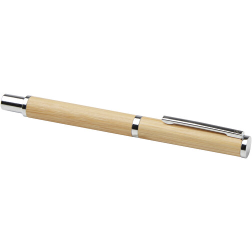 Apolys Kugelschreiber Und Tintenroller Geschenkset Aus Bambus , Marksman, natural, Bambusholz, 13,90cm (Länge), Bild 6
