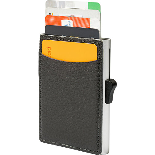 C-Secure RFID Kartenhalter , schwarz, Metall, 9,50cm x 6,50cm (Länge x Breite), Bild 1