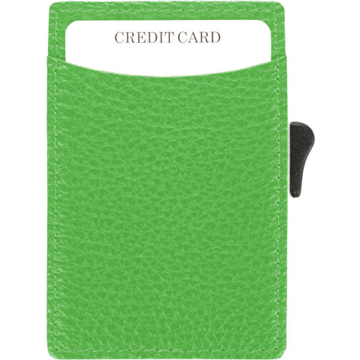 C-Secure RFID Kartenhalter , hellgrün, Metall, 9,50cm x 6,50cm (Länge x Breite), Bild 2