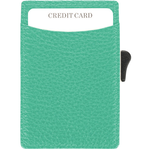 C-Secure RFID Kartenhalter , türkis, Metall, 9,50cm x 6,50cm (Länge x Breite), Bild 2