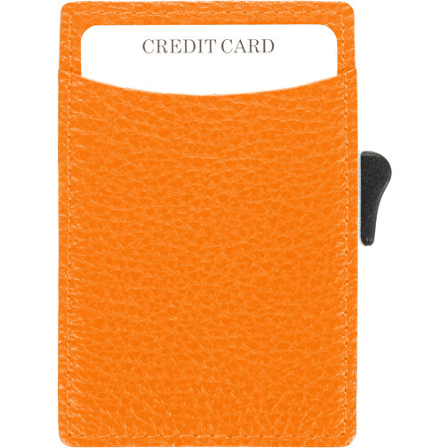 C-Secure RFID Kartenhalter , orange, Metall, 9,50cm x 6,50cm (Länge x Breite), Bild 2