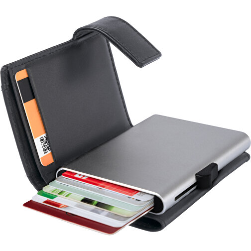 C-Secure XL RFID Börse , schwarz, Rindleder, 10,00cm x 7,00cm (Länge x Breite), Bild 1