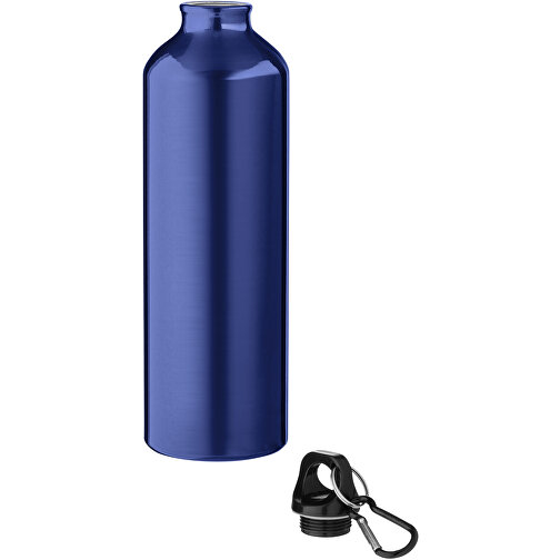 Oregon 770 Ml RCS-zertifizierte Trinkflasche Aus Recyceltem Aluminium Mit Karabinerhaken , blau, Recycled Aluminium, 25,00cm (Höhe), Bild 3