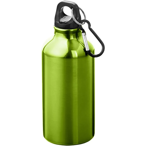 Bouteille d eau Oregon de 400 ml en aluminium recyclé certifié RCS avec mousqueton, Image 1
