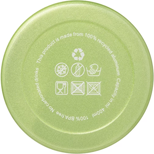 Bouteille d eau Oregon de 400 ml en aluminium recyclé certifié RCS avec mousqueton, Image 3