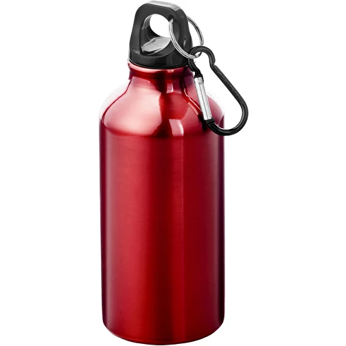 Bouteille d eau Oregon de 400 ml en aluminium recyclé certifié RCS avec mousqueton, Image 1