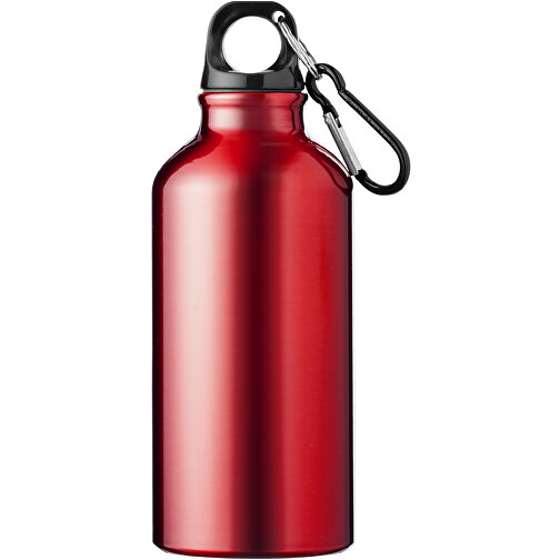Oregon 400 Ml RCS-zertifizierte Trinkflasche Aus Recyceltem Aluminium Mit Karabinerhaken , rot, Recycled Aluminium, 17,60cm (Höhe), Bild 2