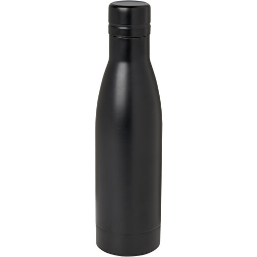 Vasa RCS-zertifizierte Kupfer-Vakuum Isolierflasche Aus Recyceltem Edelstahl, 500 Ml , schwarz, 87% Recycled stainless steel, 13% PP Kunststoff, 26,40cm (Höhe), Bild 1