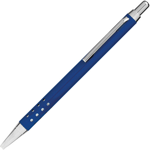 Aluminium-Kugelschreiber BUKAREST , blau, Aluminium / Stahl, 13,50cm (Länge), Bild 2
