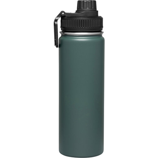 Vakuum-Isolierflasche ARMY STYLE , grün, Edelstahl / Silikon / Kunststoff, 29,50cm (Länge), Bild 3