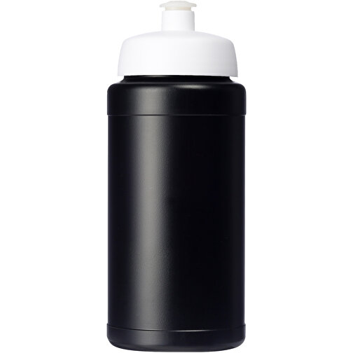 Baseline Plus Renew 500 Ml Sportflasche , schwarz, weiß, Zuckerrohr Biokunststoff, 90% PP Kunststoff, 10% TPE Kunststoff, 18,30cm (Höhe), Bild 3