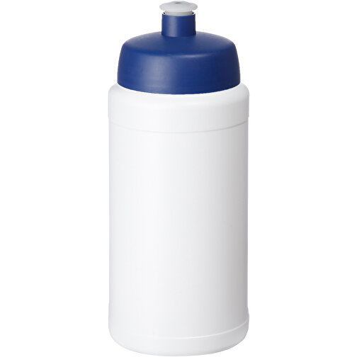 Baseline Plus Renew 500 Ml Sportflasche , weiß, blau, Zuckerrohr Biokunststoff, 90% PP Kunststoff, 10% TPE Kunststoff, 18,30cm (Höhe), Bild 1