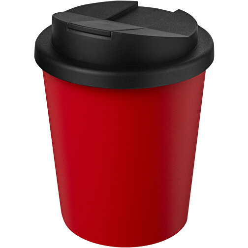 Americano® Espresso 250 Ml Recycelter Isolierbecher Mit Auslaufsicherem Deckel , rot / schwarz, Recycelter PP Kunststoff, 11,80cm (Höhe), Bild 1