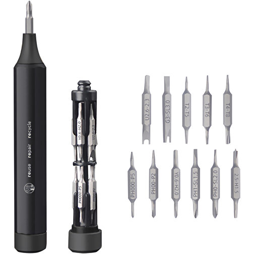 SCX.design T18 All-in-One Schraubendreher-Set, 10-teilig , schwarz, Aluminium, ABS Kunststoff, 12,50cm (Länge), Bild 5