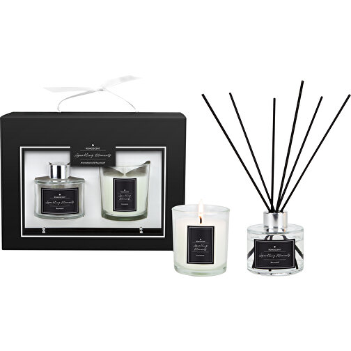ROMOSCENT® Set di aromi Momenti frizzanti, fragranza per ambienti e candela aromatica, Immagine 1