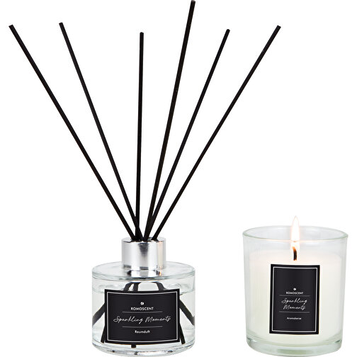 ROMOSCENT® Set di aromi Momenti frizzanti, fragranza per ambienti e candela aromatica, Immagine 2