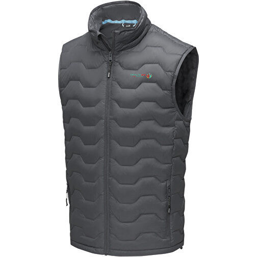 Epidote GRS Isolierter Daunen-Bodywarmer Aus Recyceltem Material Für Herren , storm grey, Dull cire-380T Woven mit wasserabweisendem und daunendichtem Finish 100% recyceltes Nylon, GRS-zertifiziert , Padding/filling, Dow, XL, , Bild 2