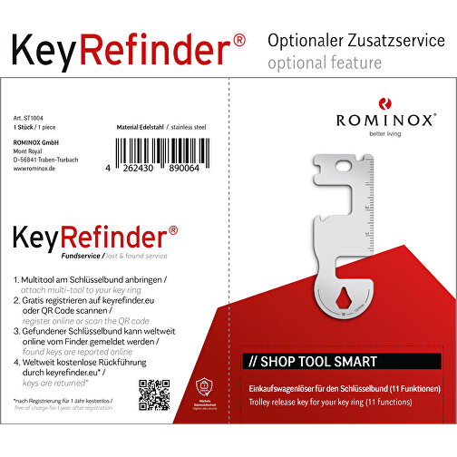 ROMINOX® Shop Tool // Smart - 11 Funktionen , Edelstahl, 6,50cm x 0,14cm x 2,35cm (Länge x Höhe x Breite), Bild 13