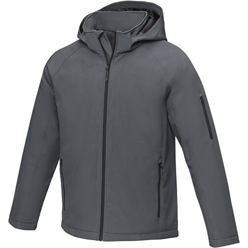 Notus Wattierte Softshell Herrenjacke , storm grey, Mechanisches Stretch Woven 100% Polyester, 250 g/m2, Padding/filling, Taft 100% Polyester, XL, , Bild 1