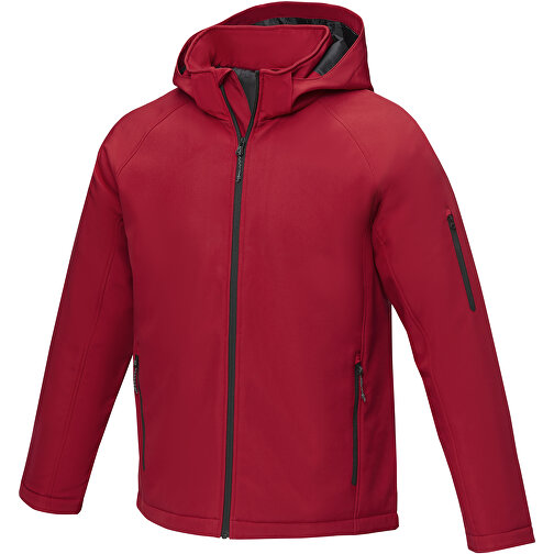 Notus Wattierte Softshell Herrenjacke , rot, Mechanisches Stretch Woven 100% Polyester, 250 g/m2, Padding/filling, Taft 100% Polyester, XL, , Bild 1