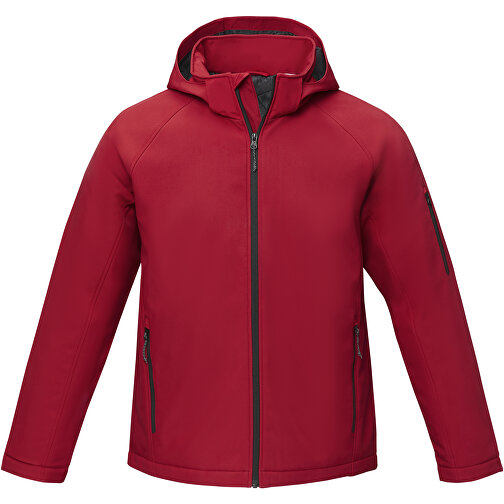 Notus Wattierte Softshell Herrenjacke , rot, Mechanisches Stretch Woven 100% Polyester, 250 g/m2, Padding/filling, Taft 100% Polyester, XS, , Bild 3