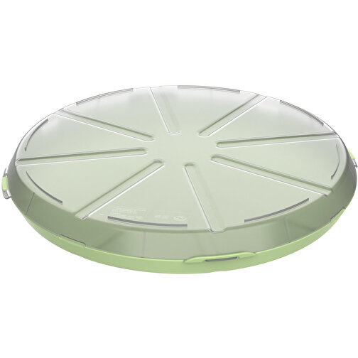 Pizzabox 'ToGo' , geselliges grün/transparent, Kunststoff, 4,50cm (Höhe), Bild 1